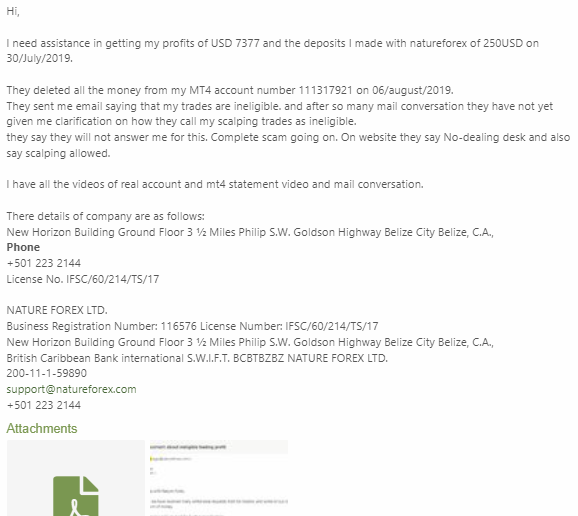 To-cao-hanh-vi-san-Nature-Forex-lua-dao-xoa-loi-nhuan-chiem-doat-tai-san