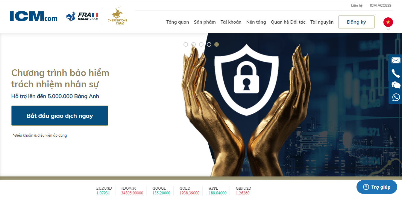 Giao diện website.