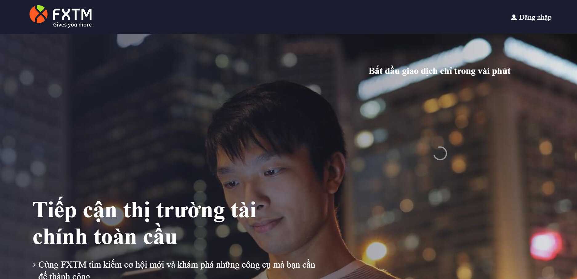Website sàn FXTM