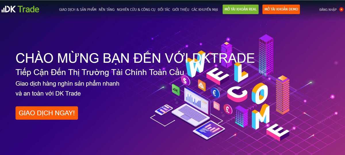 Website sàn DKTrade