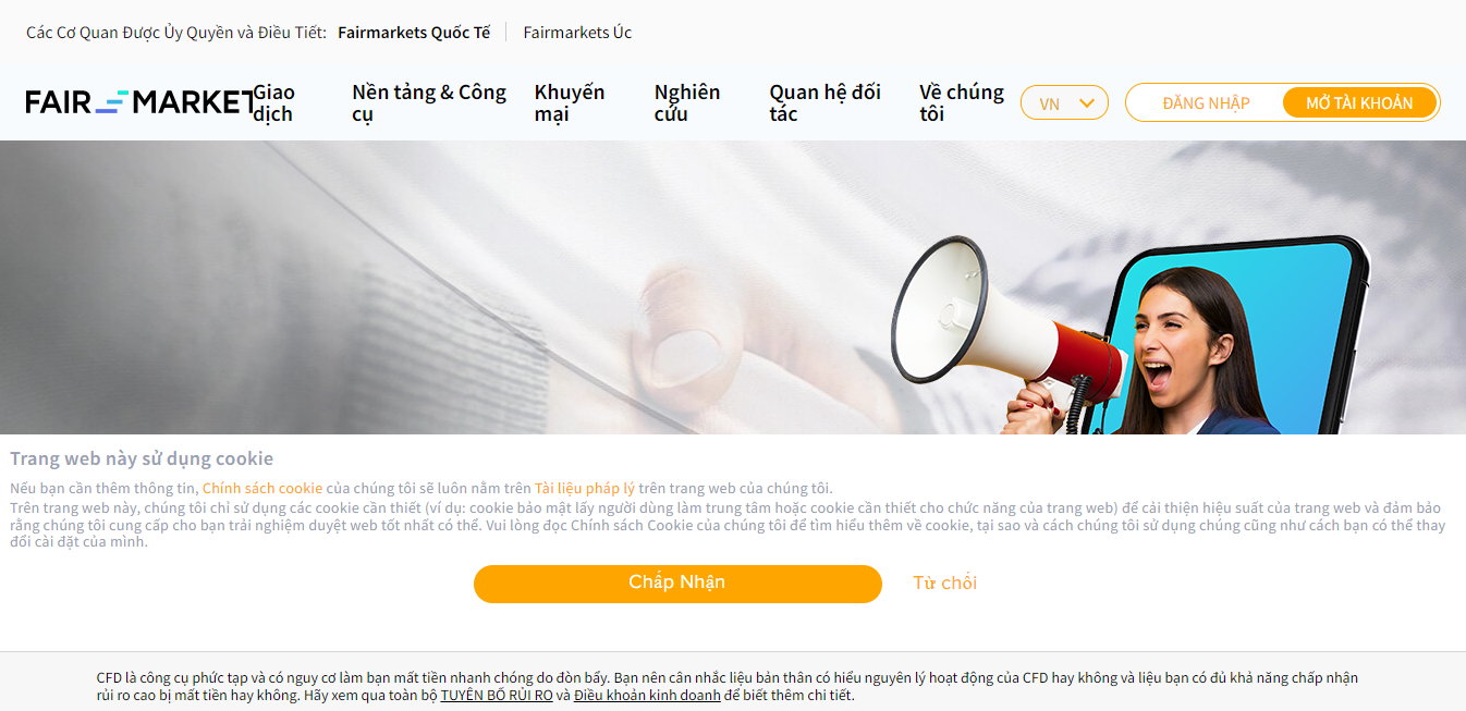 Website sàn FairMarkets