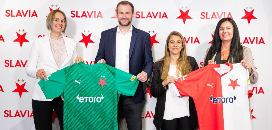 eToro gia hạn thỏa thuận với Đội bóng SK Slavia Prague 