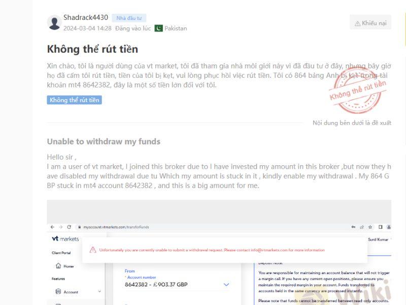 User Phốt sàn VT Markets