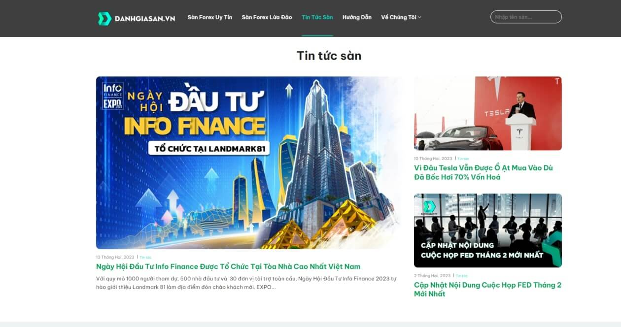 tra cứu tin tức sàn